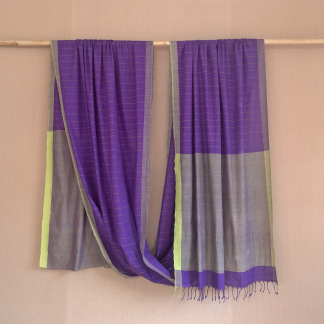 Weft stripes saree 128