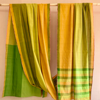 Three colour stripes saree 145a