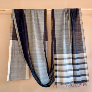 Three colour stripes saree 146a