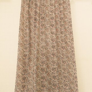 Hand block printed kalamkari yardage 01