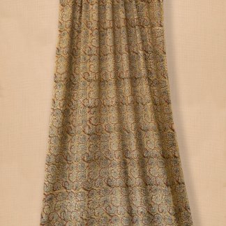 Hand block printed kalamkari yardage 21