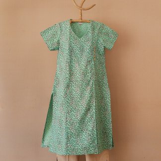 Hand Block Printed Long Kurta 217