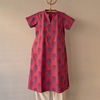 Hand Block Printed Long Kurta 300