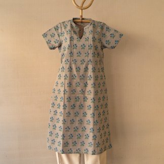 Hand Block Printed Long Kurta 301