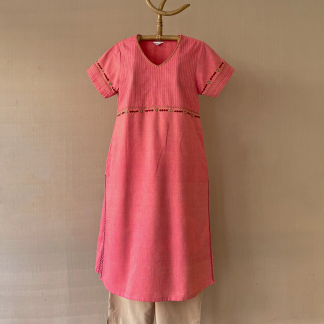 Hand Embroidered Long Kurta 310