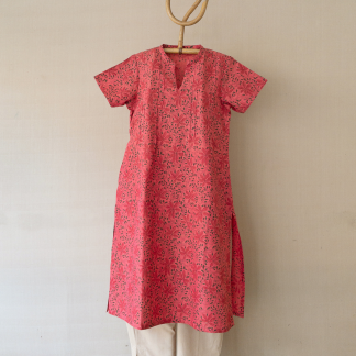 Hand Block Printed Long Kurta 331