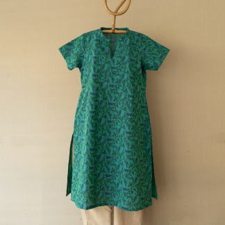 Hand Block Printed Long Kurta 333