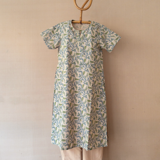 Hand Block Printed Long Kurta 334