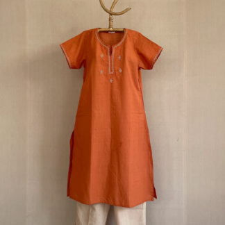 Hand Embroidered Long Kurta 357