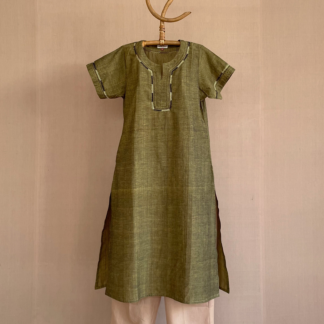 Hand Embroidered Long Kurta 358