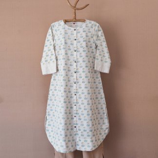 Hand Block Printed Long Kurta 206