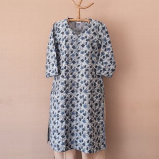 Hand block Printed Long Kurta 216