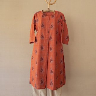 Hand Block Printed Long Kurta 251