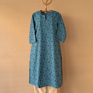 Hand Block Printed Long Kurta 290