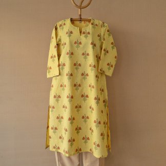 Hand Block Printed Long Kurta 291