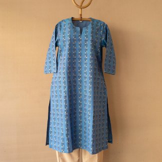 Hand Block Printed Long Kurta 292