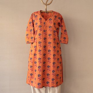 Hand block Printed Long Kurta 295