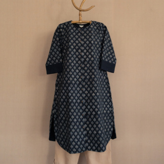 Hand Block Printed Long Kurta 339