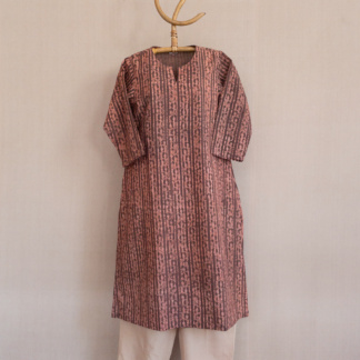 Hand Block Printed Long Kurta 344