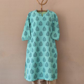 Hand block printed kurta 182