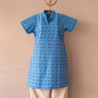 Hand block printed kurta 308