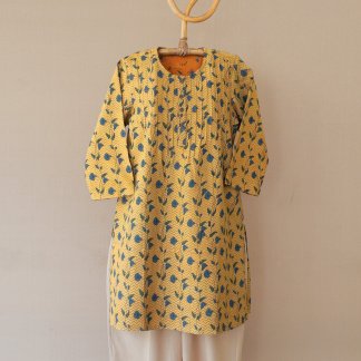 Hand Block Printed Short Kurta 259