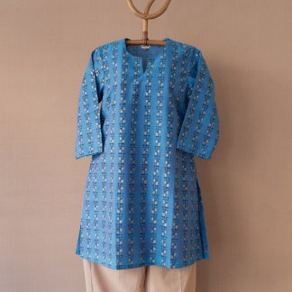 Hand block printed kurta 305