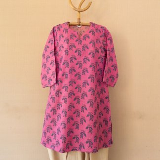 Hand Block Printed Short Kurta 196