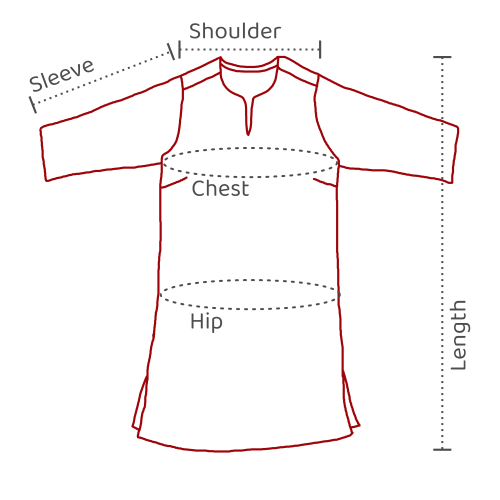 Women's Short Kurtas – 3/4 Sleeves